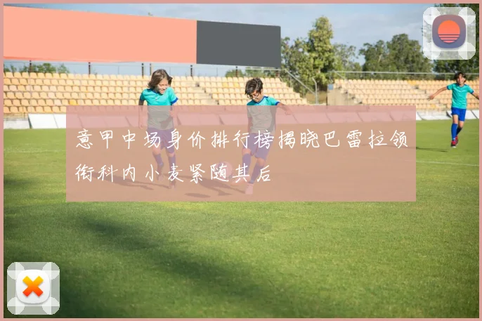 意甲中场身价排行榜揭晓巴雷拉领衔科内小麦紧随其后